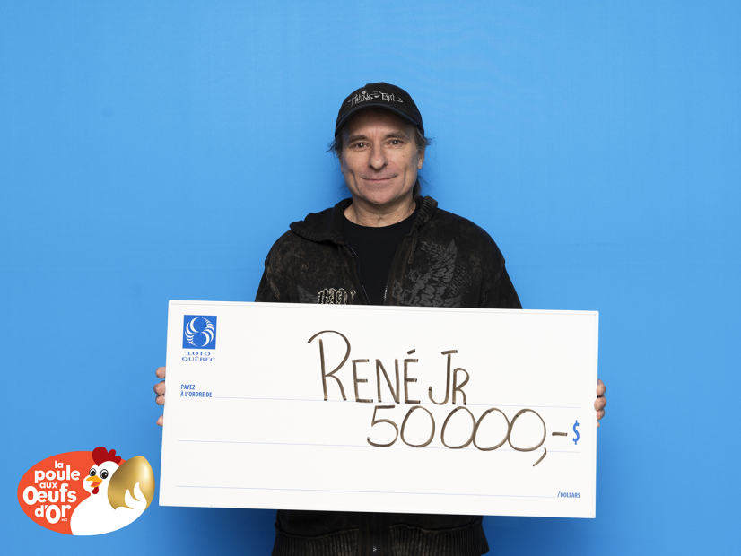 Il gagne 50 000 $ à <i>La Poule aux œufs d’or</i>