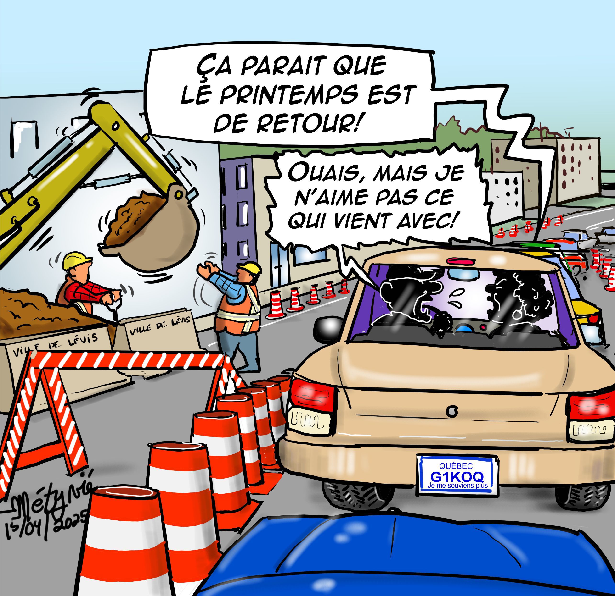 Déjà la reprise des travaux sur Guillaume-Couture...