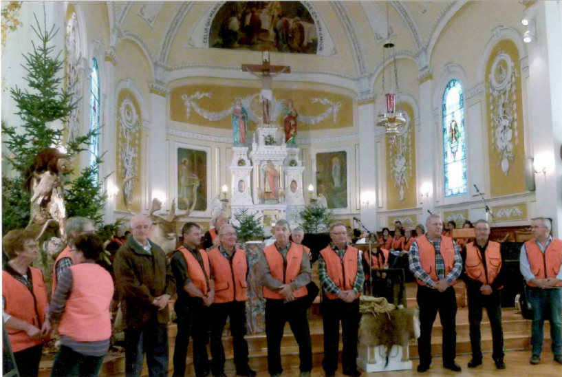 Chasseurs attendus à l’église