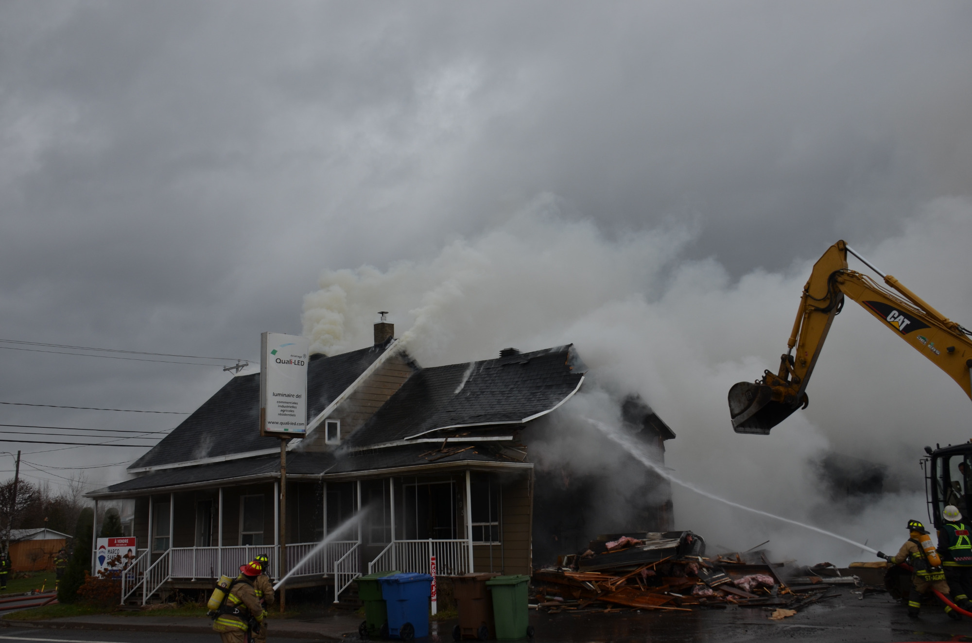 Un incendie détruit une propriété à Saint-Gilles