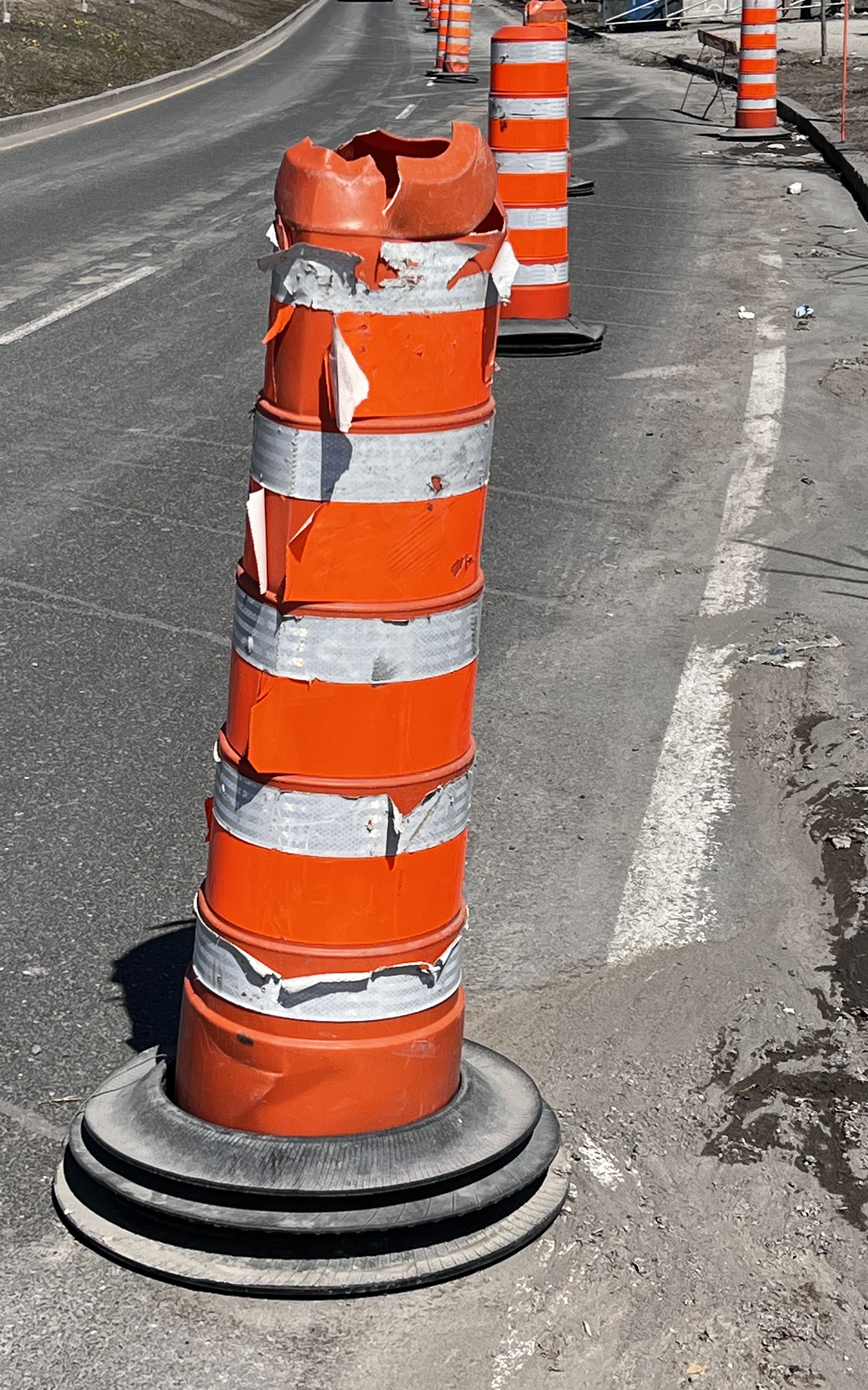 Entrave à la hauteur du chemin des Îles