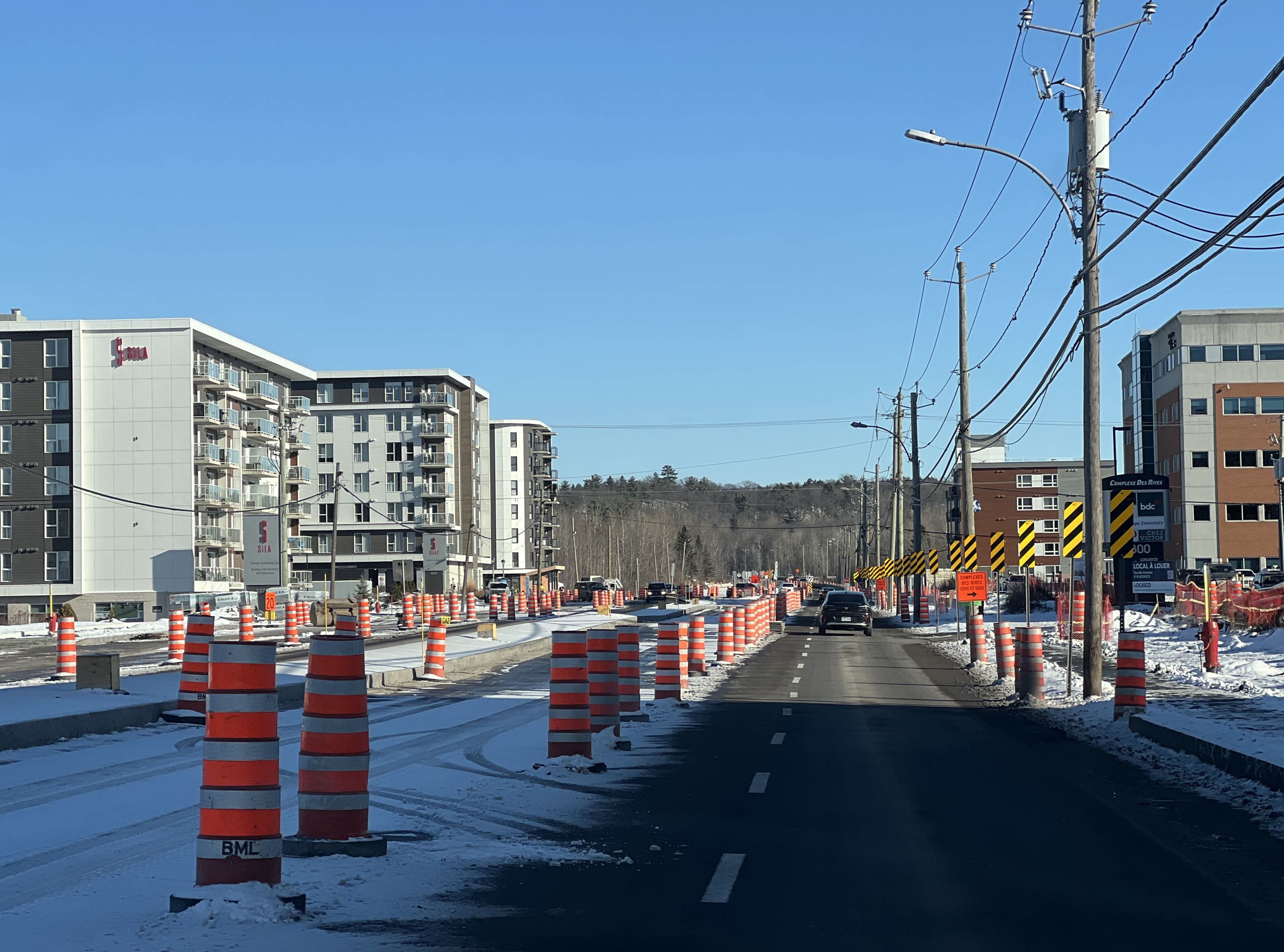 Une pause hivernale pour le chantier du boulevard Guillaume-Couture
