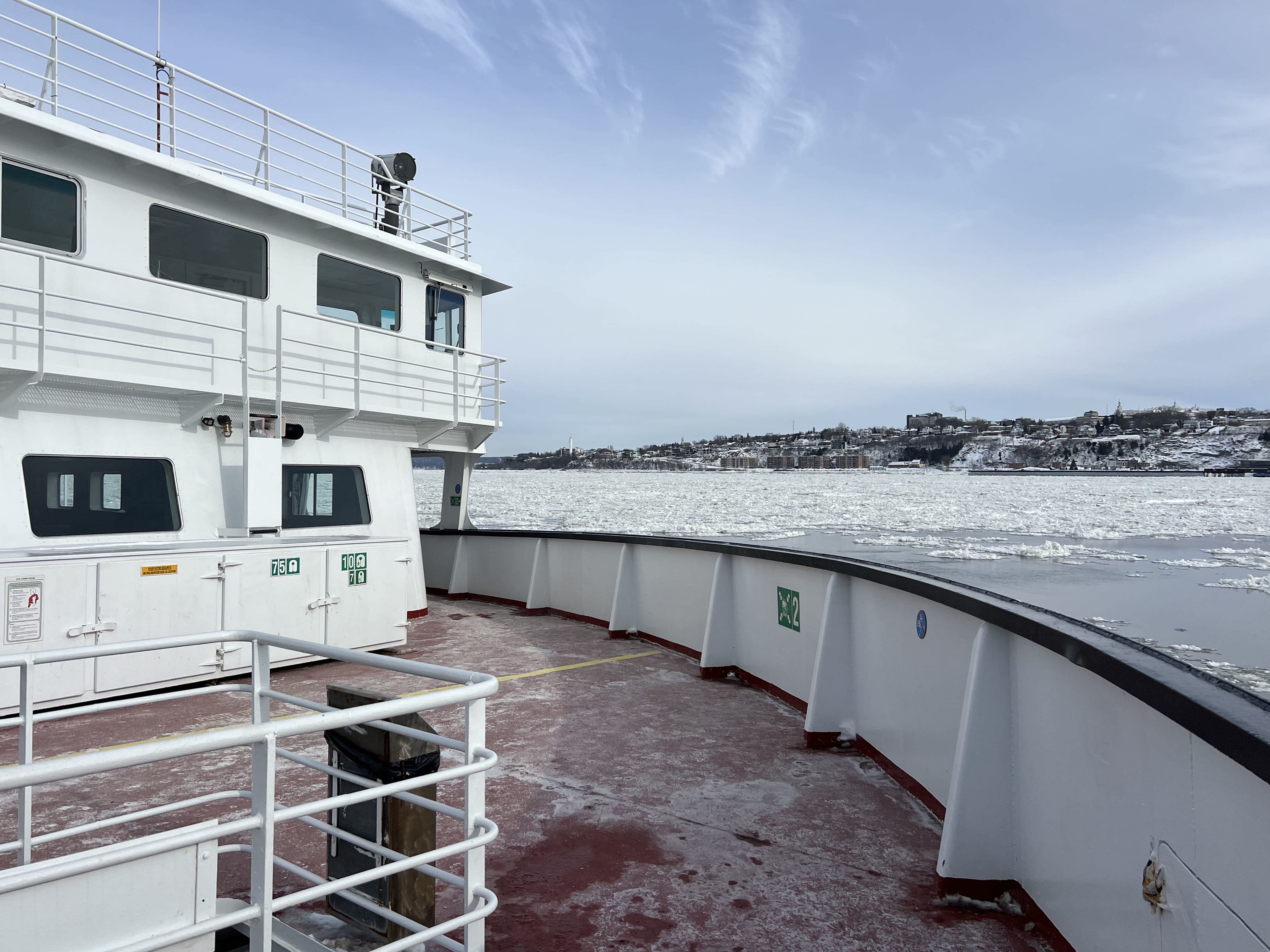Traverse Québec-Lévis : service entièrement piétonnier du 25 mars au 16 avril