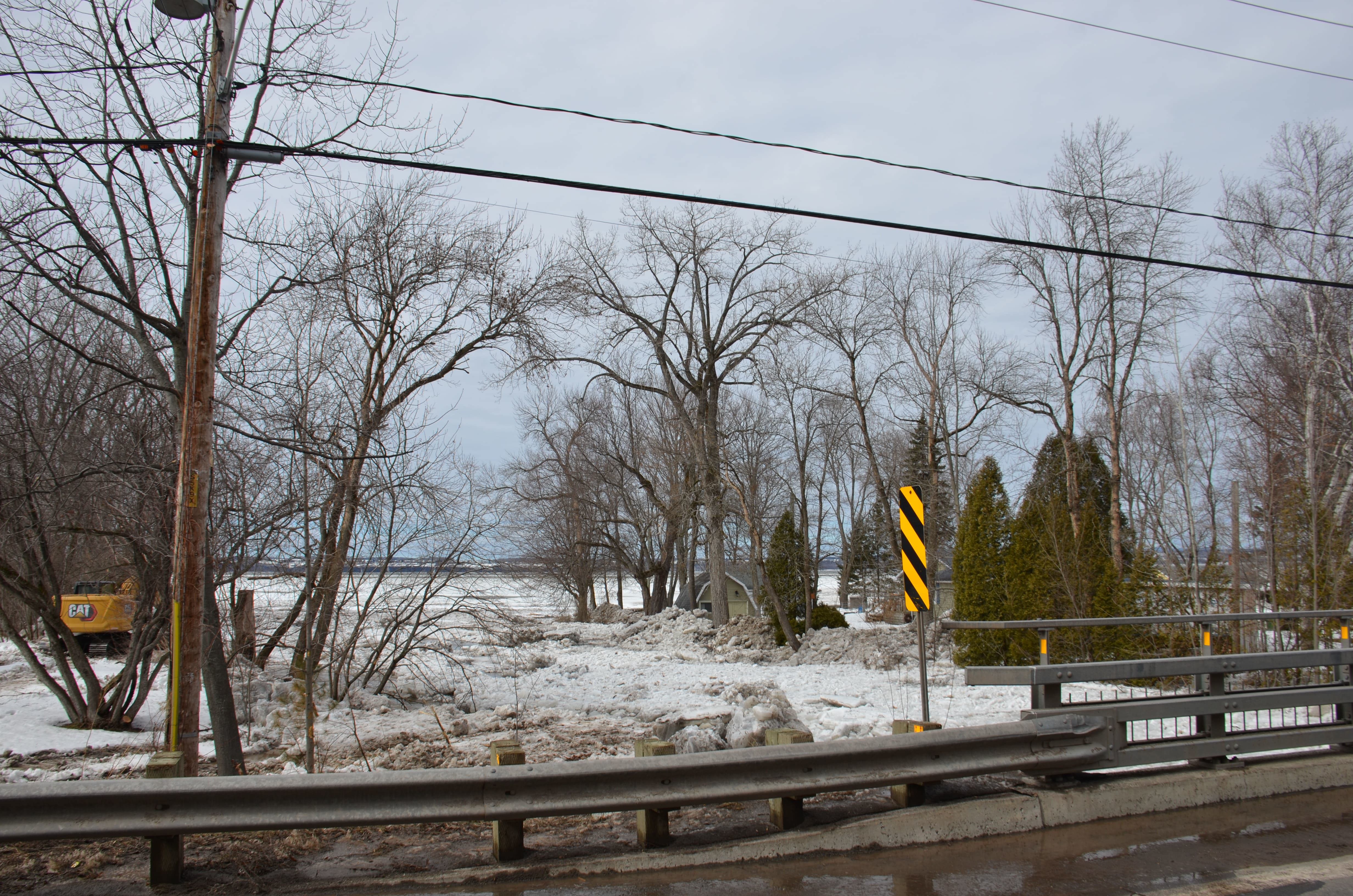 Fermeture d’une partie de la route 132 en raison d’un embâcle à Saint-Antoine-de-Tilly