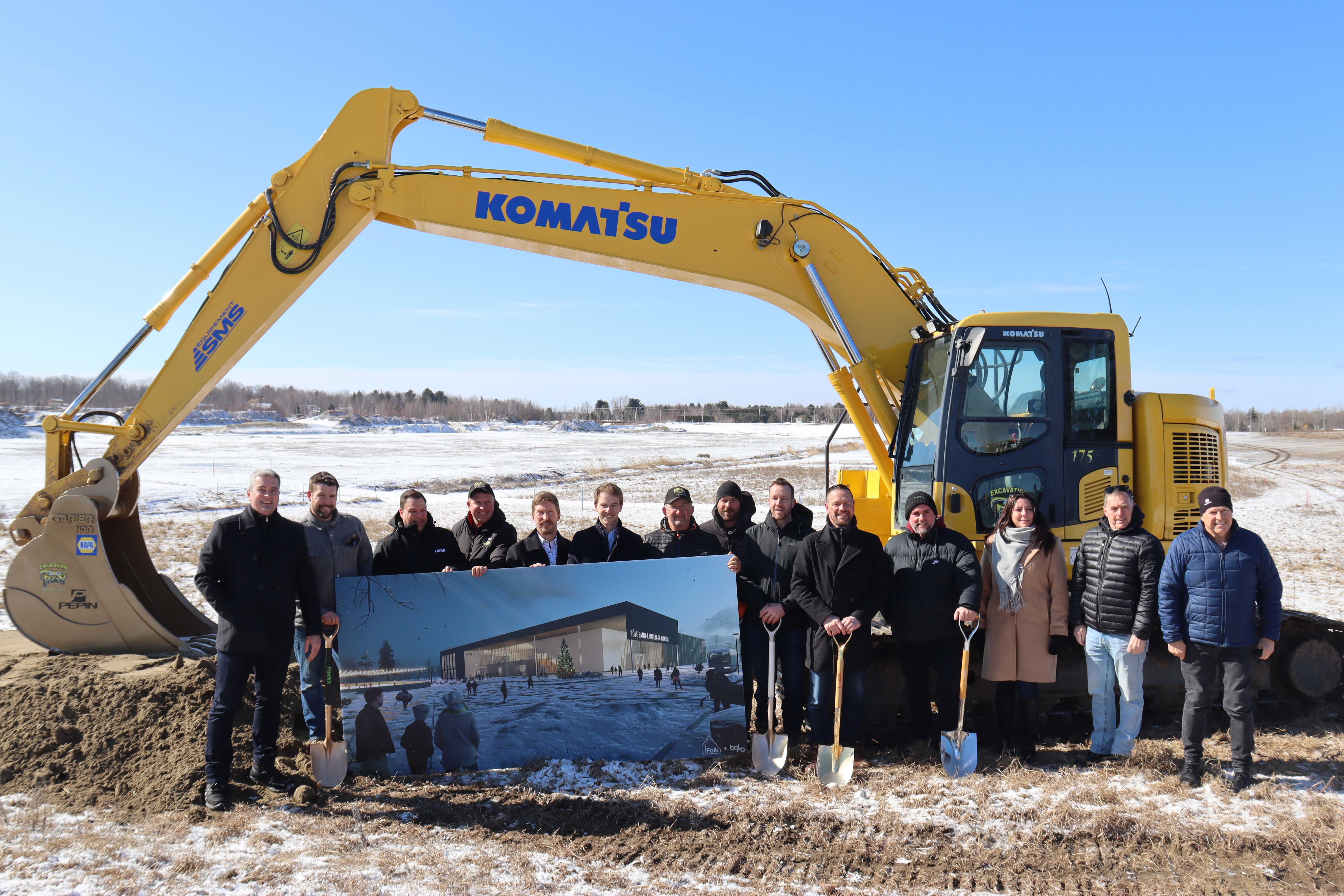 Lancement des travaux pour le complexe sportif de Saint-Lambert