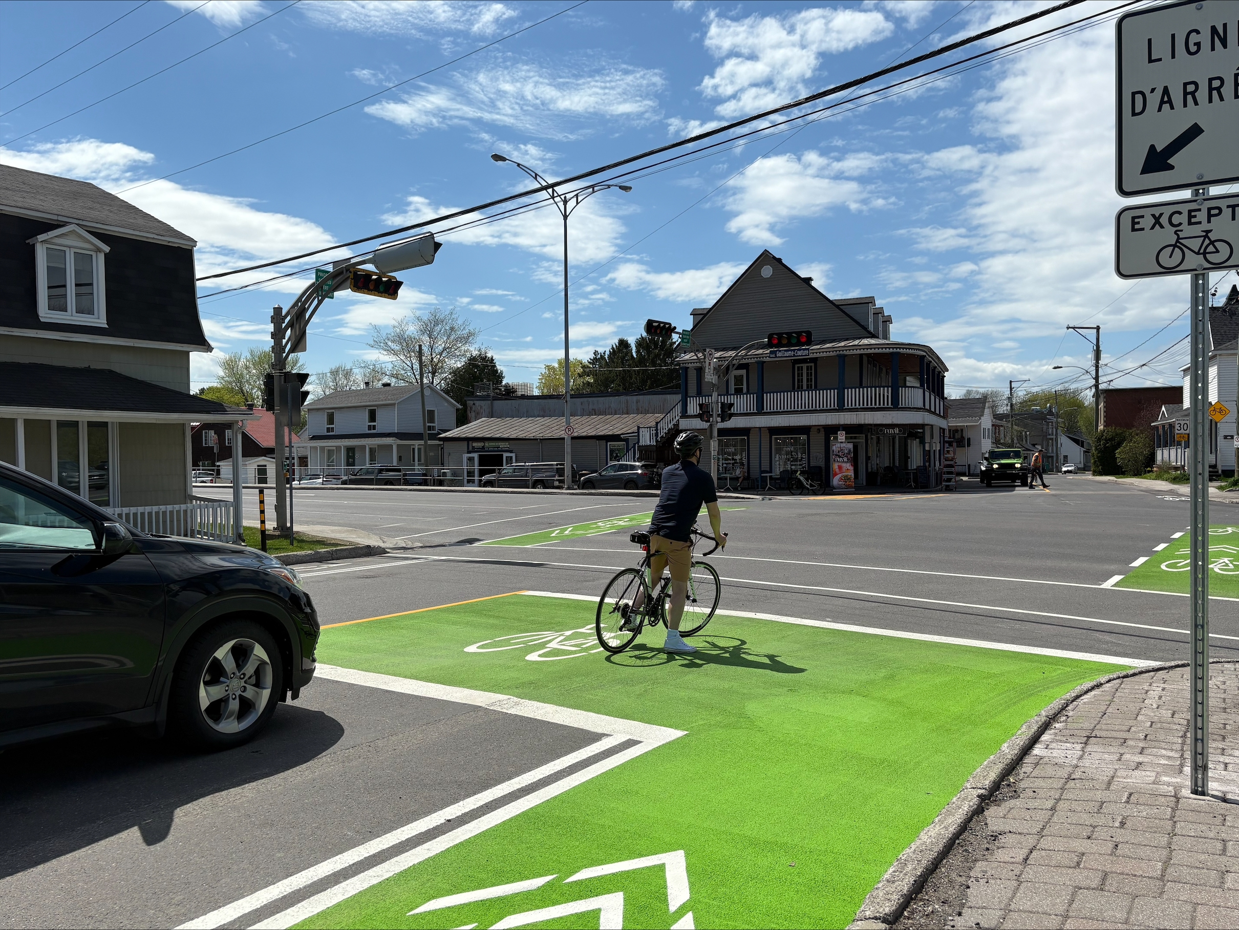 Lévis dévoile ses premiers sas vélo