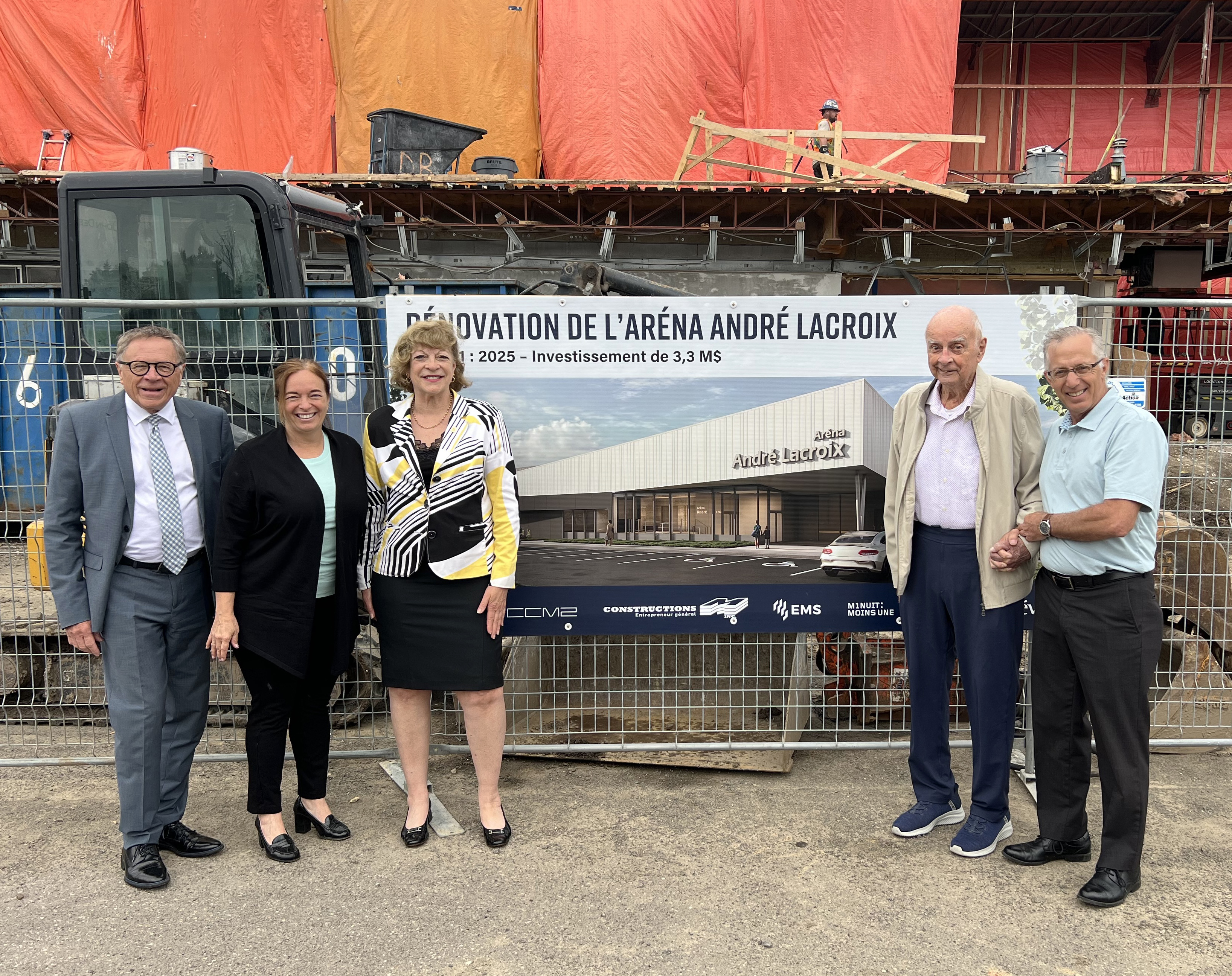 Coup d’envoi des travaux de modernisation de l’Aréna André-Lacroix