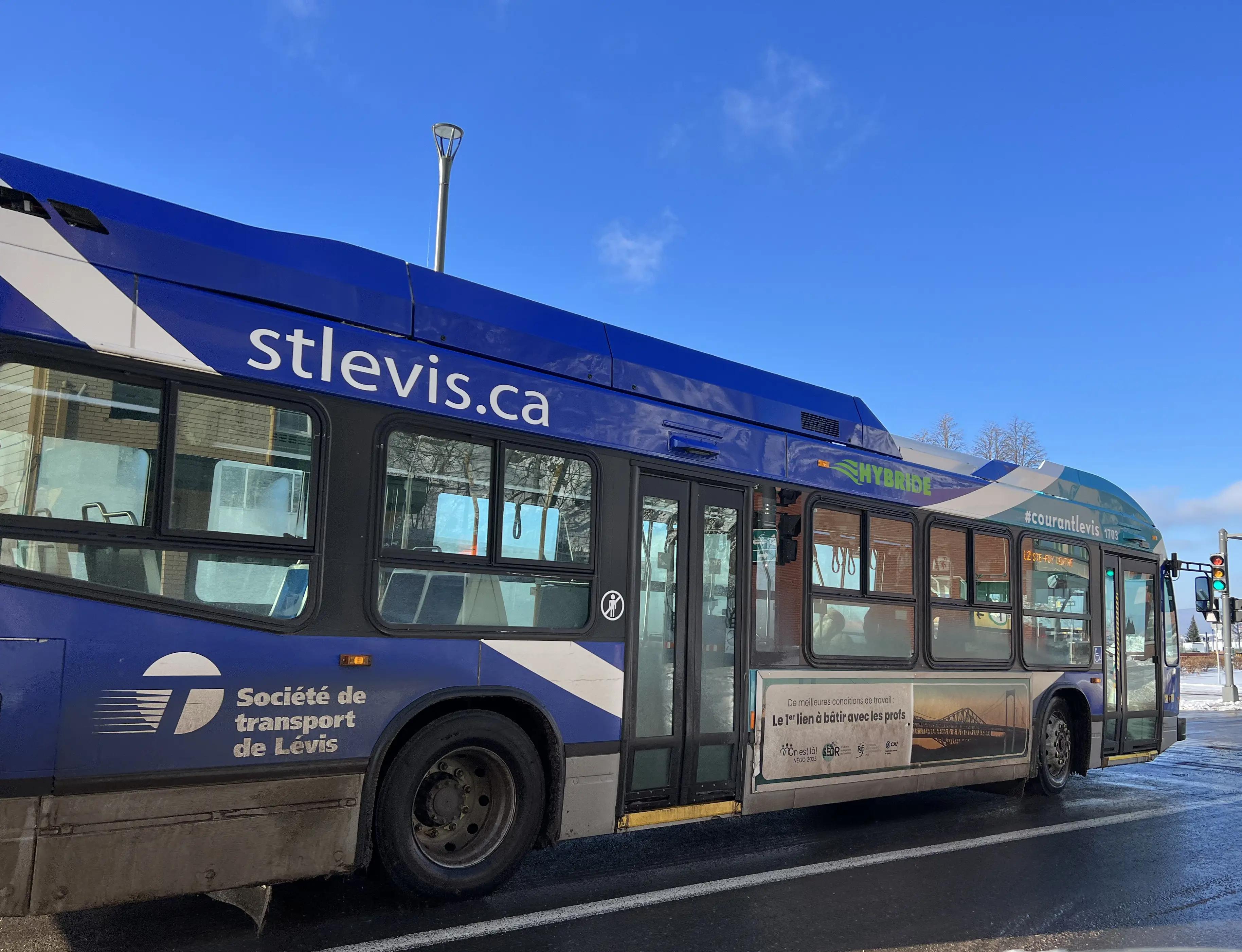 Le transport en commun en croissance à Lévis 