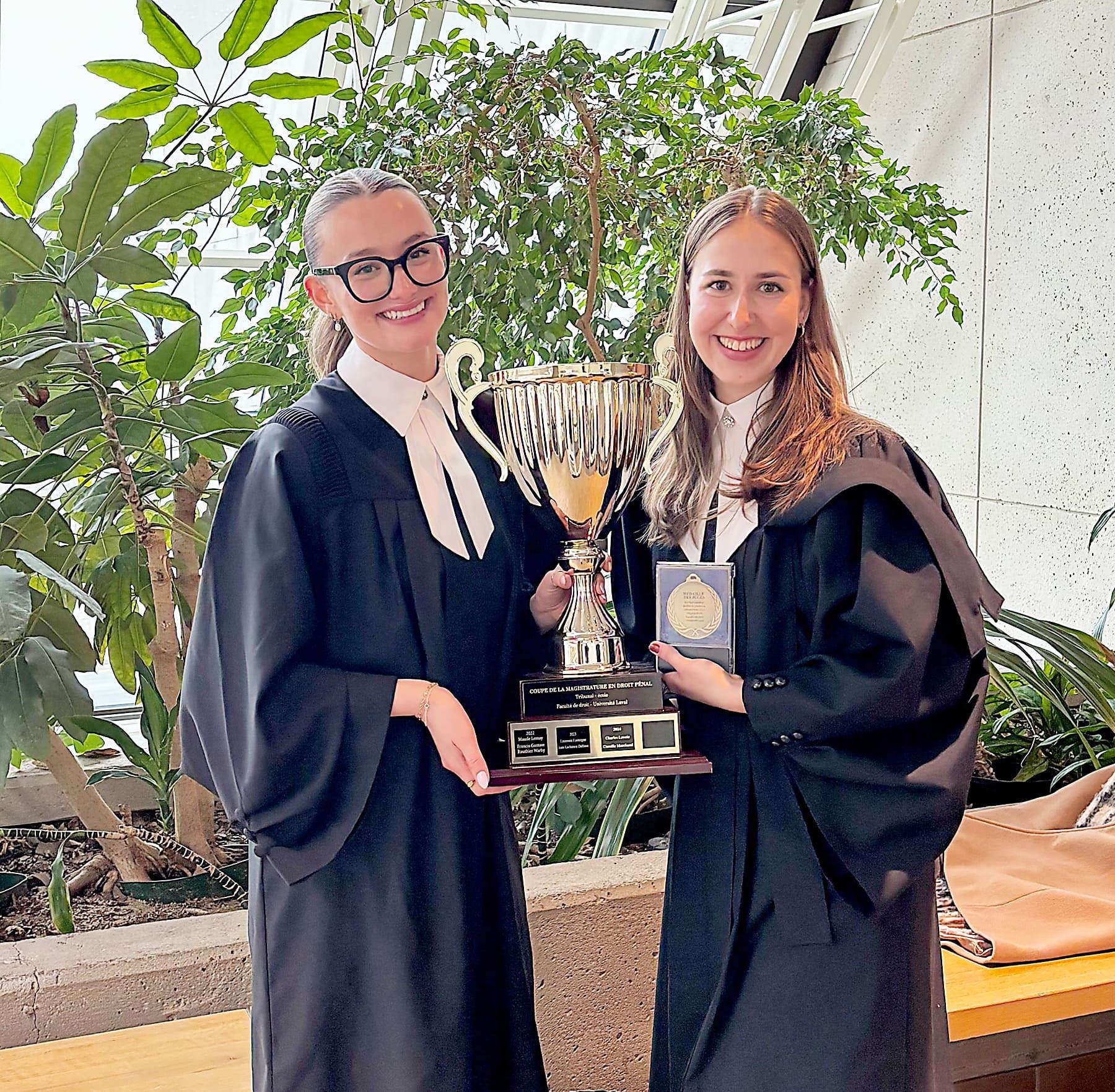 Elles remportent la Coupe de la magistrature en droit pénal
