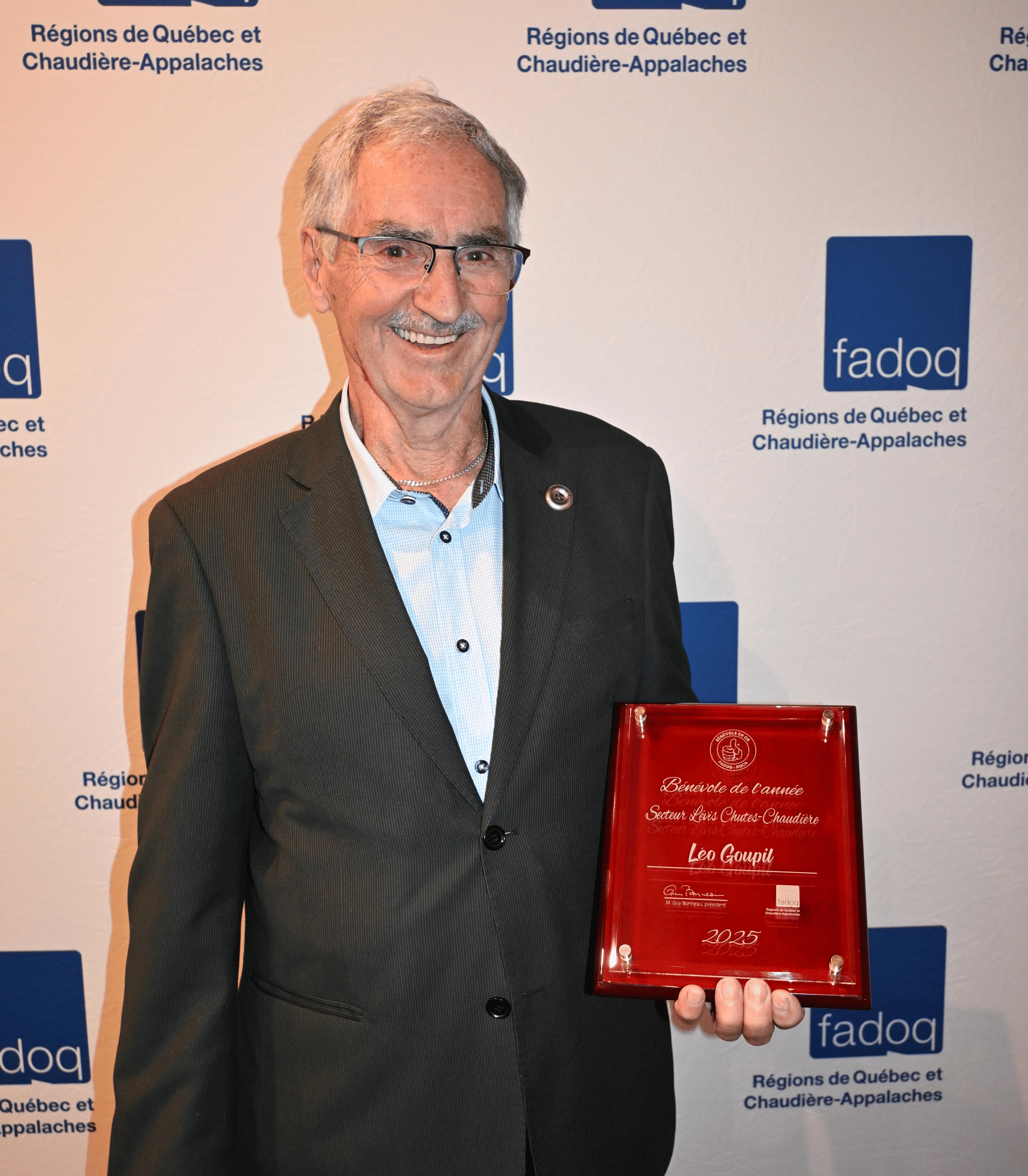 Léo Goupil bénévole de l’année de la FADOQ