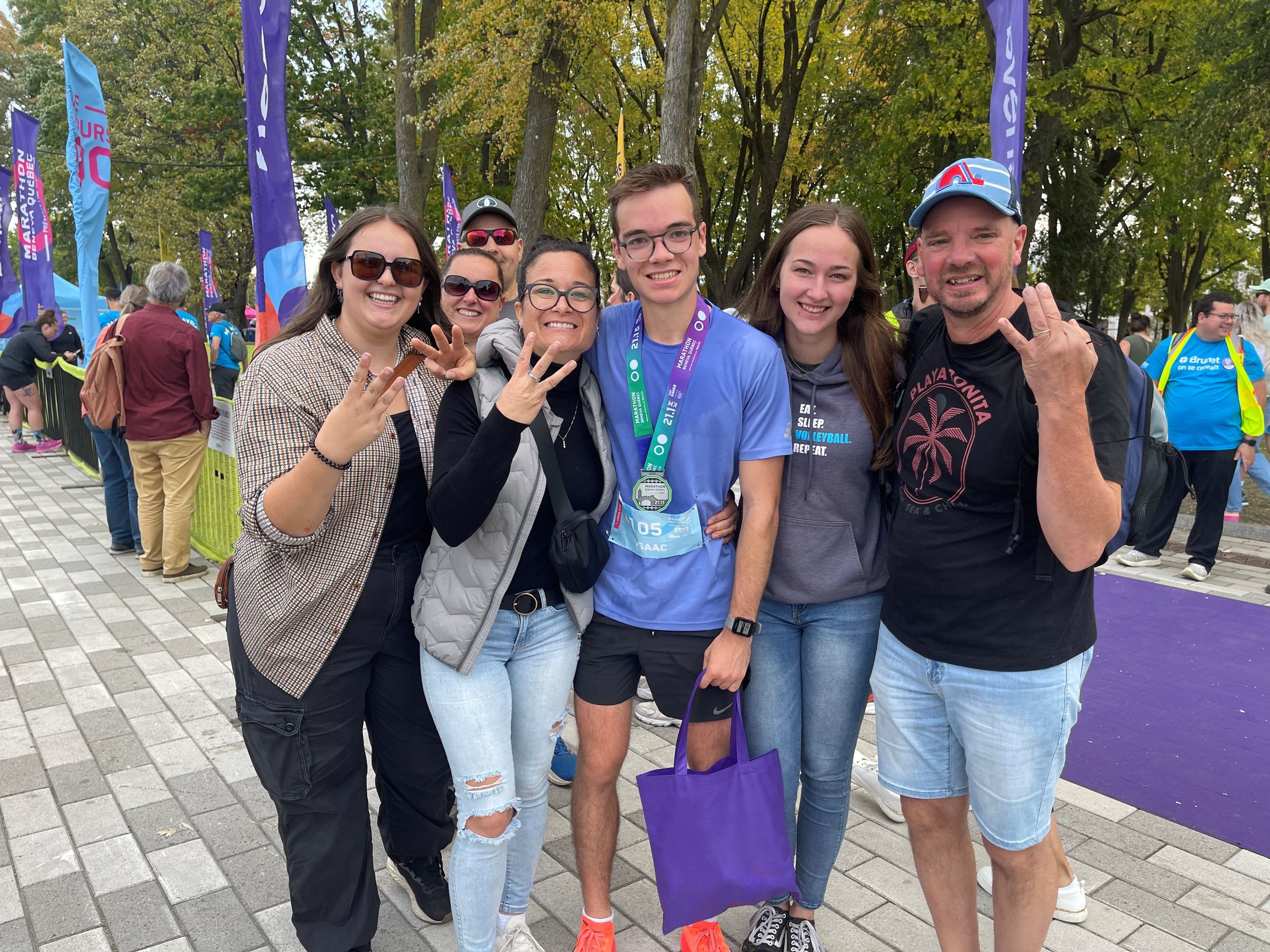 Troisième à son second demi-marathon