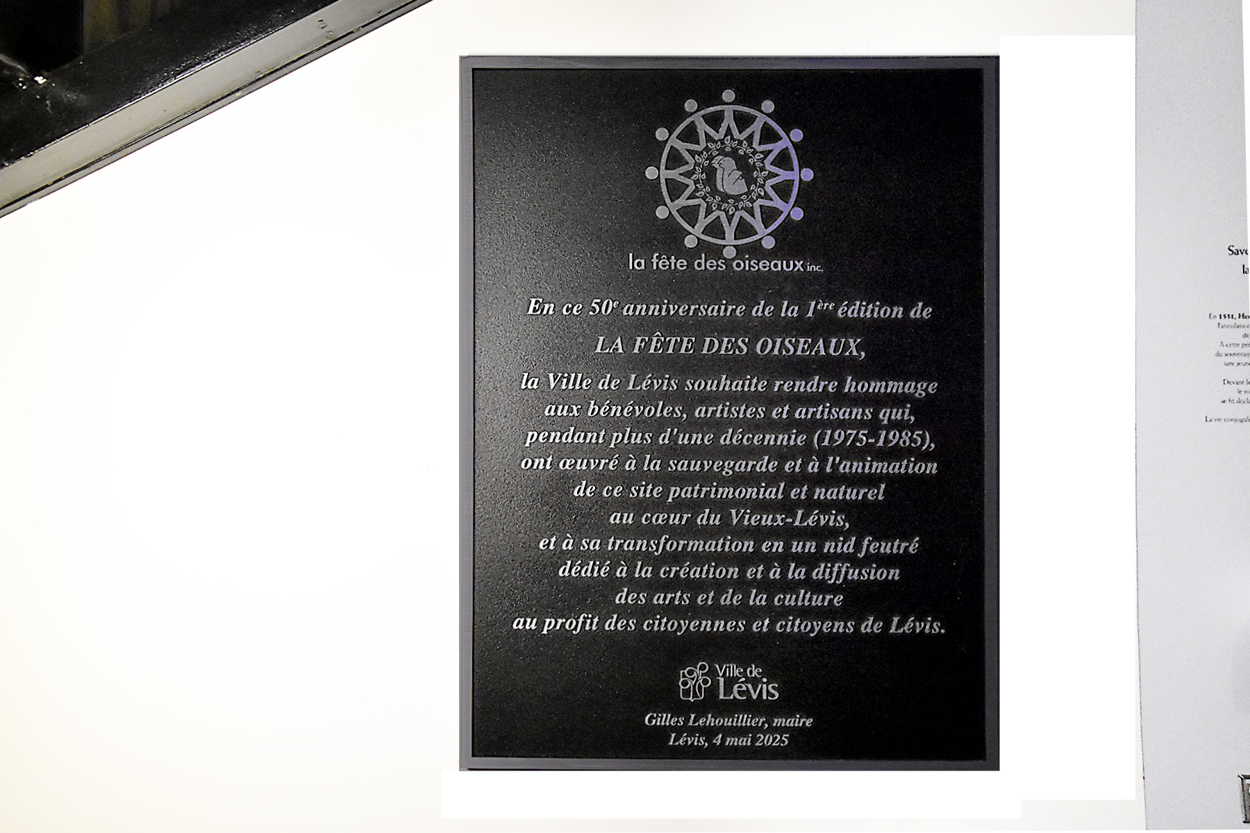 Symbole pour la mémoire de la Fête des oiseaux