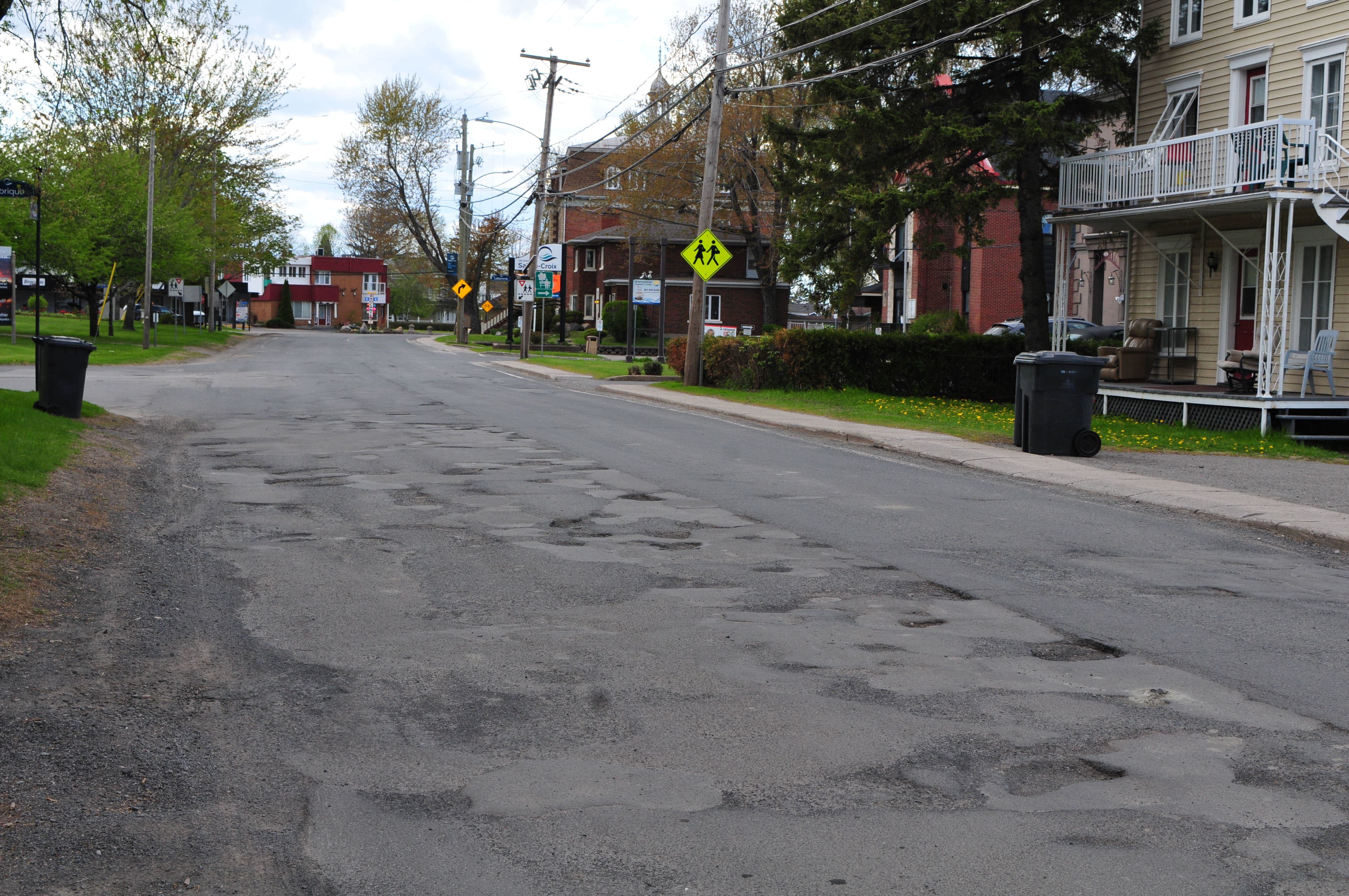 L’état de la route inacceptable à Sainte-Croix