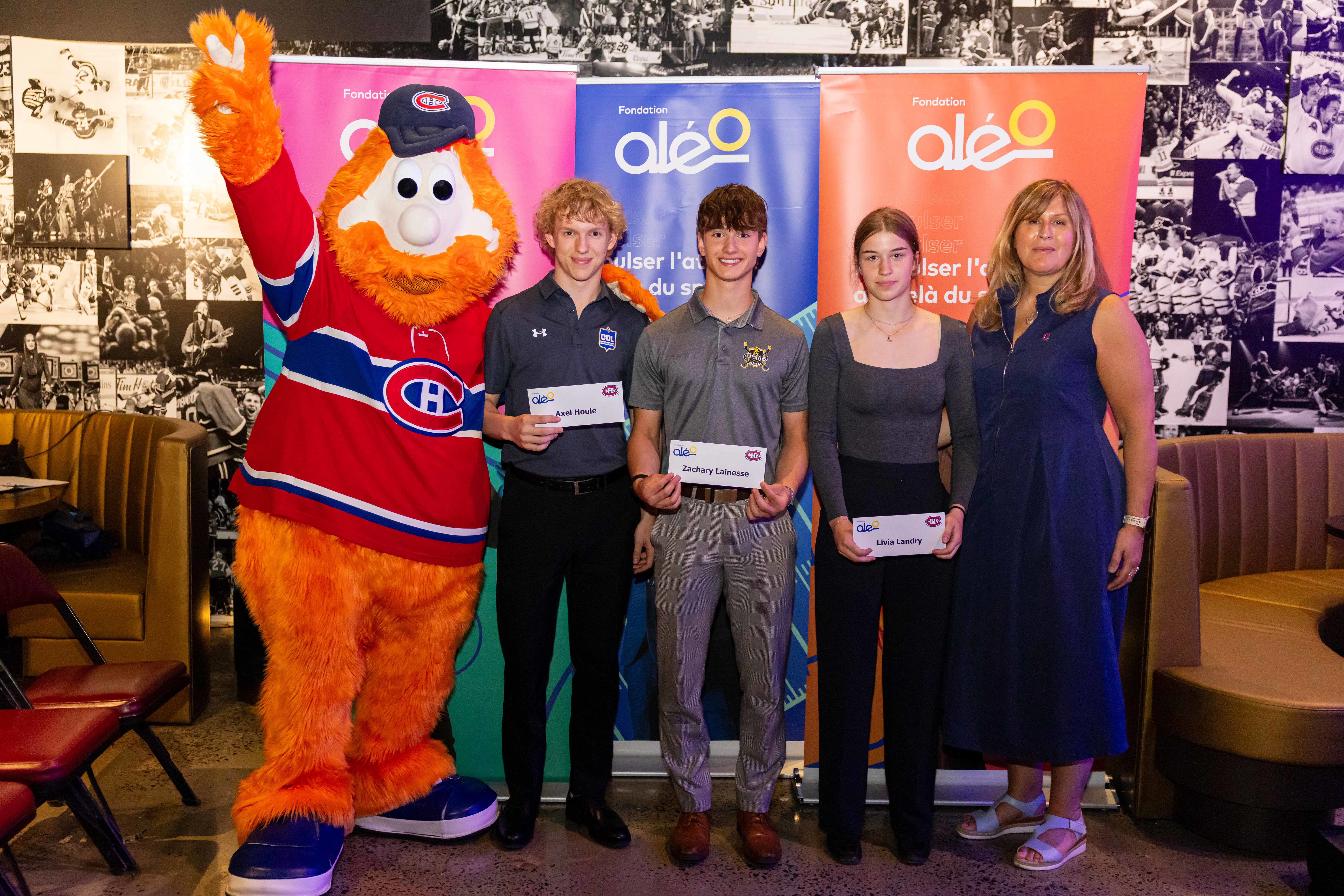 Des athlètes de Lévis récompensés par les Canadiens de Montréal