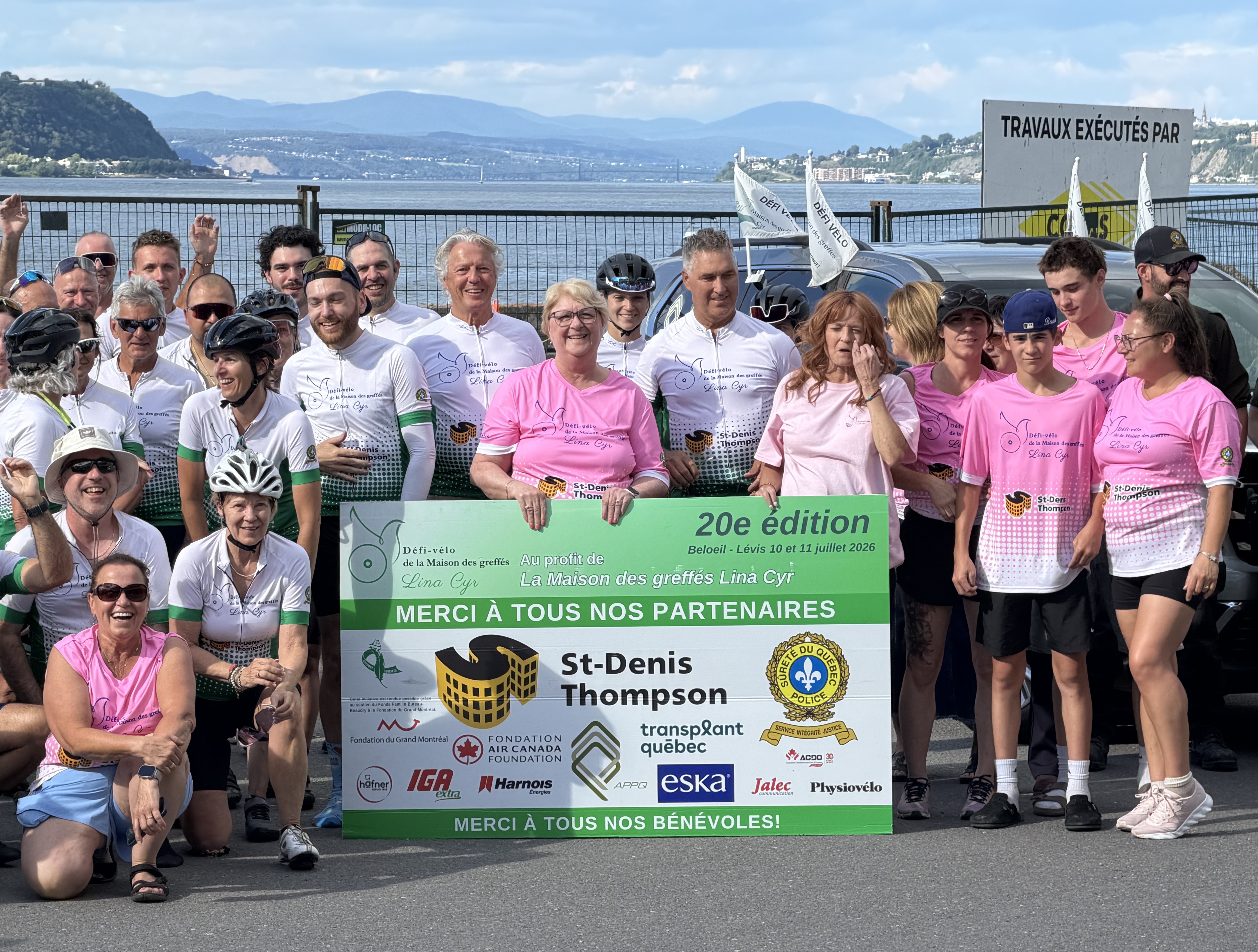 Plus de 100 cyclistes pédalent pour soutenir les greffés