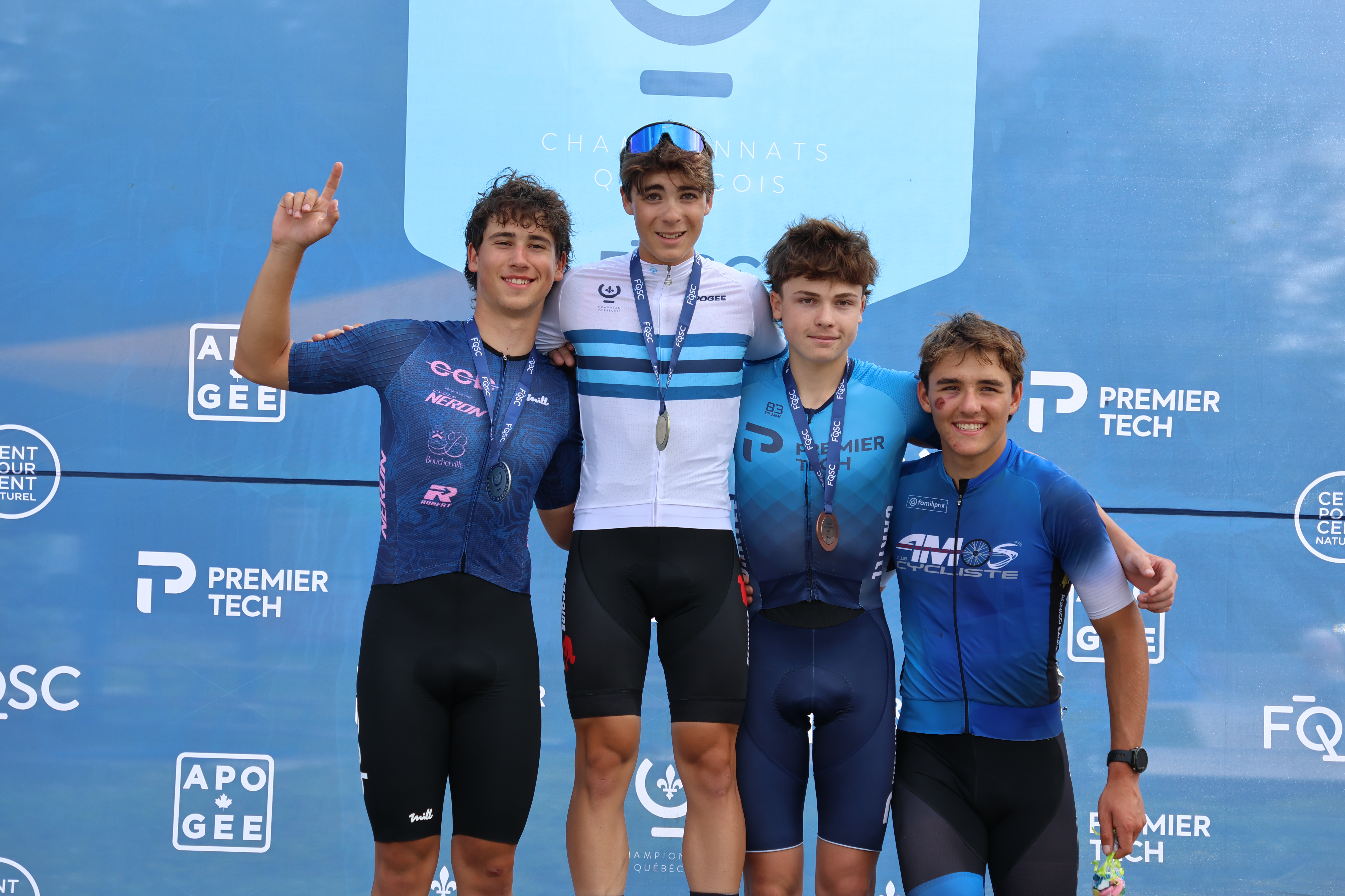 Des athlètes d’ici médaillés aux Championnats québécois de cyclisme sur route